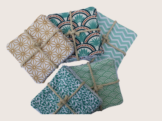 Lot de 5 lingettes lavables